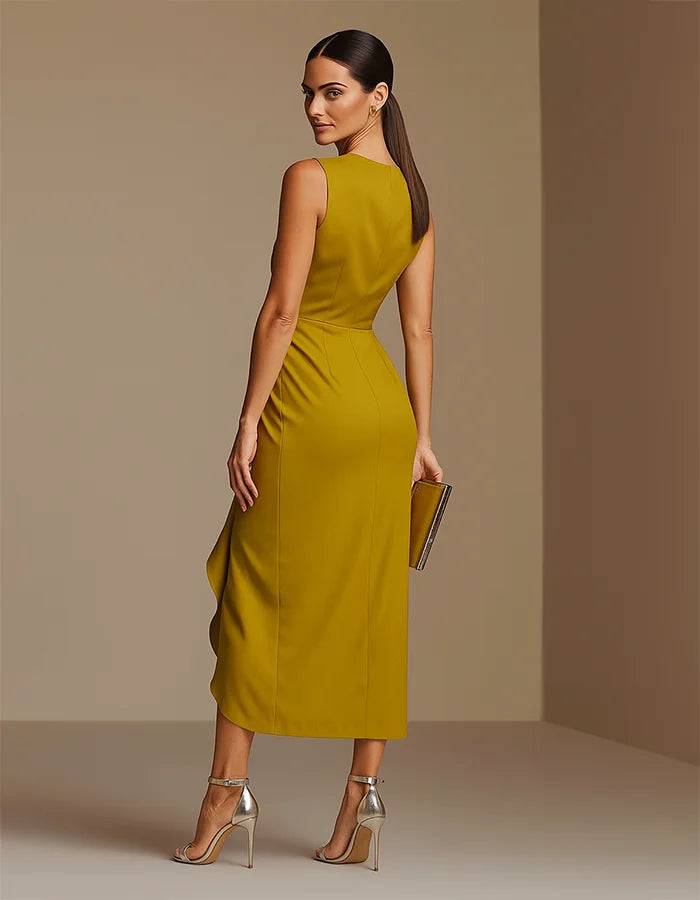 VESTIDO DE CÓCTEL | FLOR ESCULPIDA