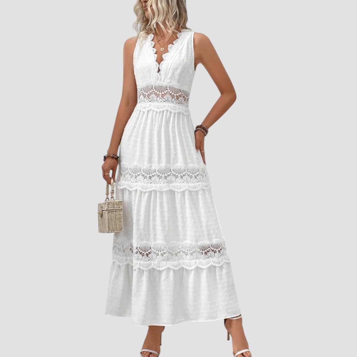 LOUELA | VESTIDO PLUMETI DE ENCAJE