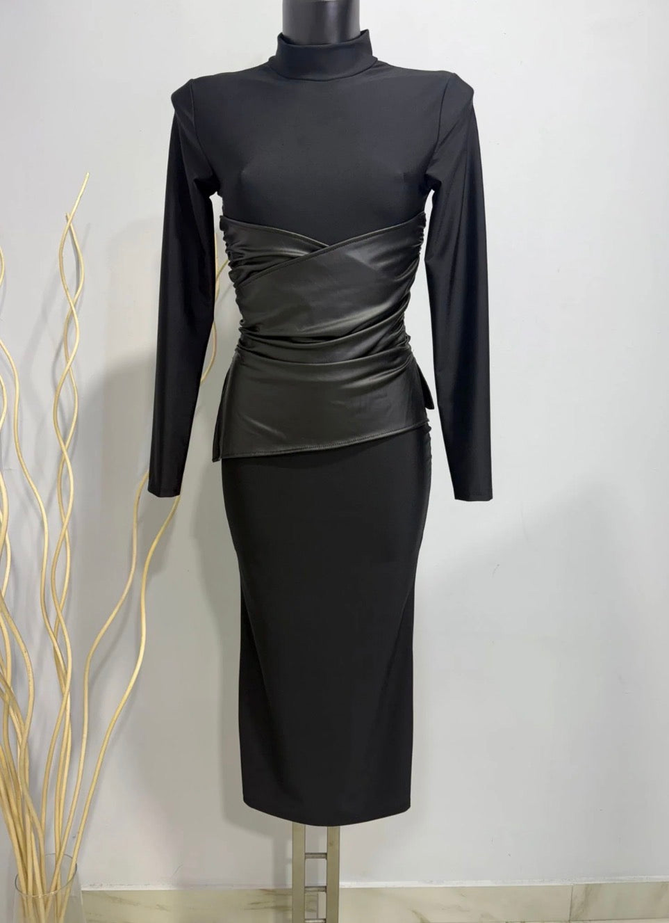 VESTIDO MIDI | CELESTE