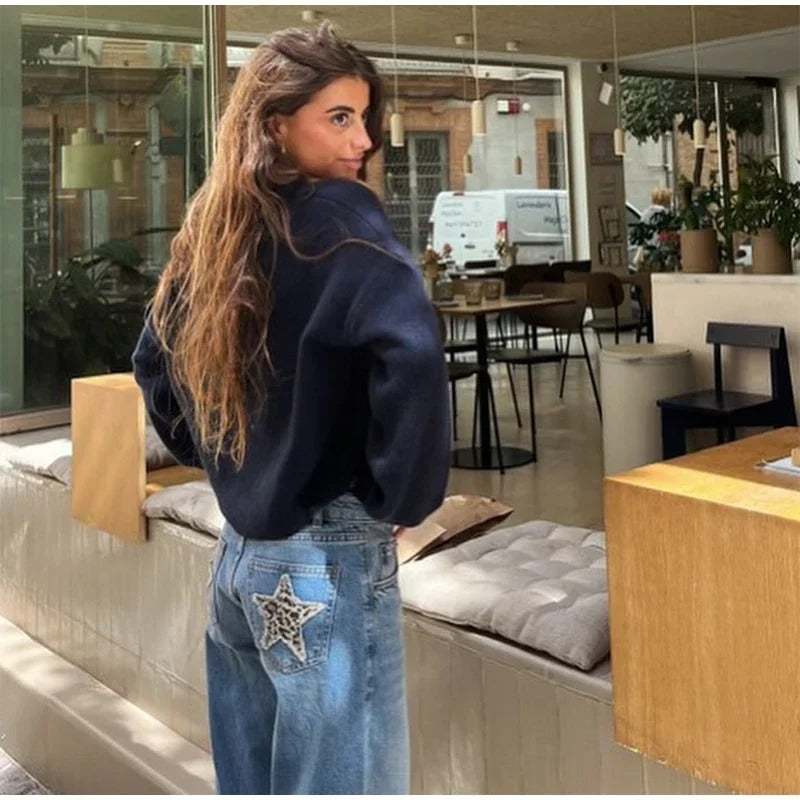 AMAYA| JEANS CASUAL ESTRELLA LEOPARDO