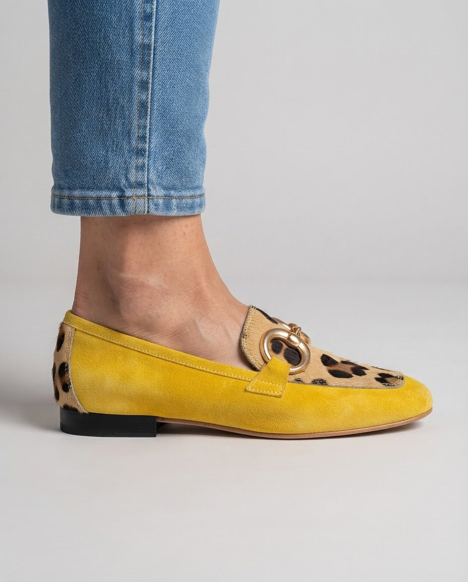 Assunta | Mocasines con estampado animal