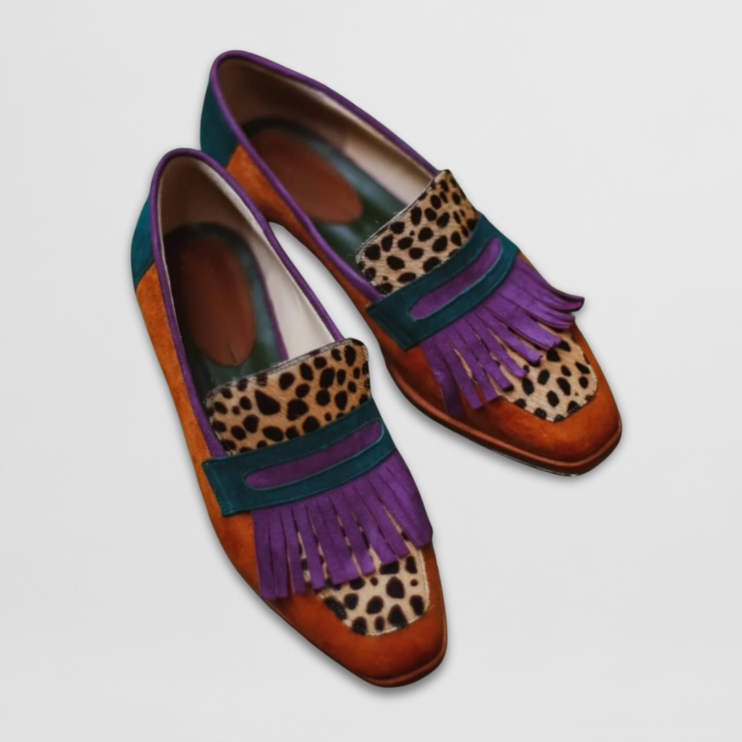 Mocasines Chiara con acabado brillante