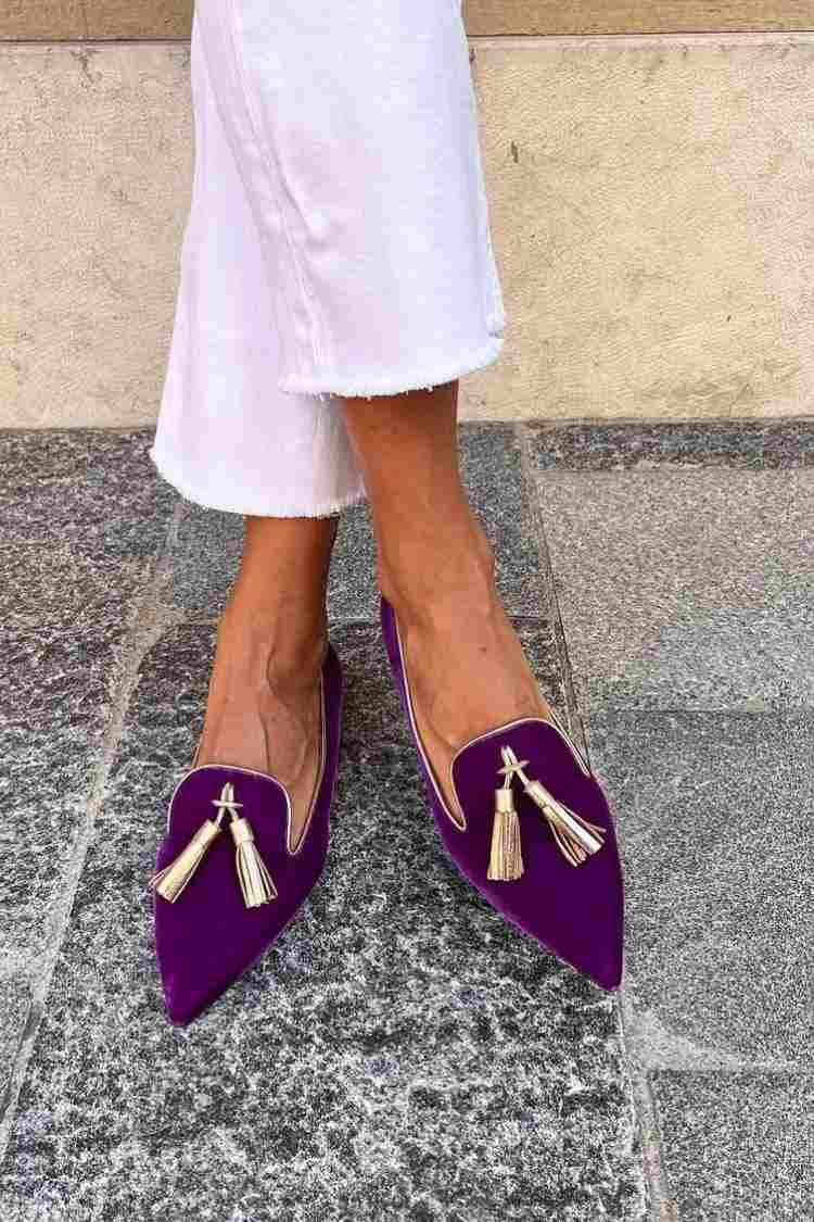 Mocasines Amelie con borlas