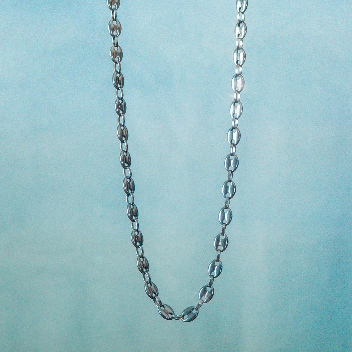 Cadena Gucci Link 11 Mm Oro Blanco