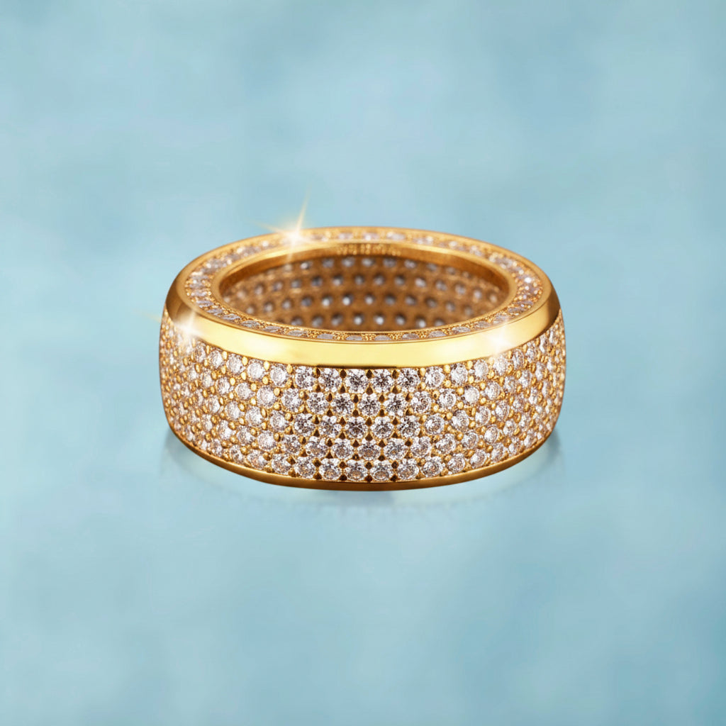 Anillo Ice Band Deluxe Oro 18K