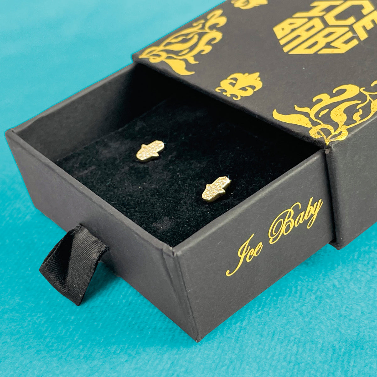 Pendientes Ice Fatema Oro 18K
