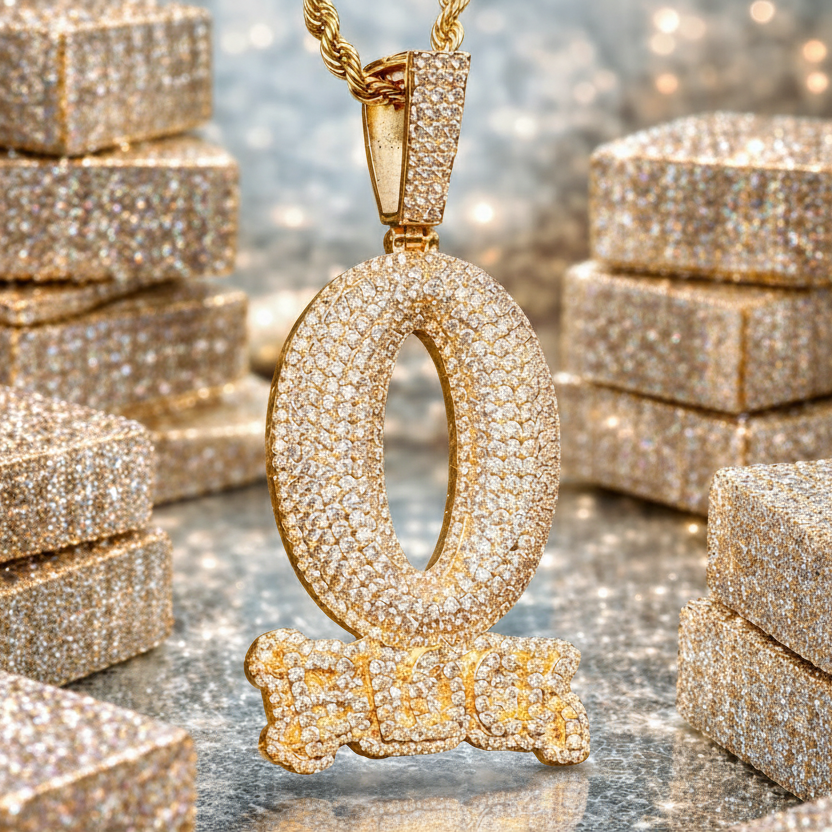Colgante O Block Oro 18K