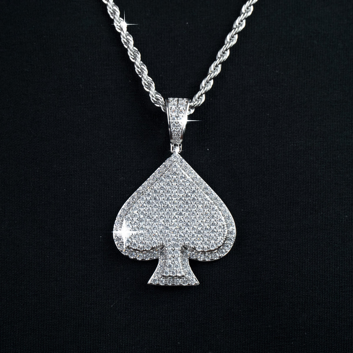 Colgante Poker Oro Blanco