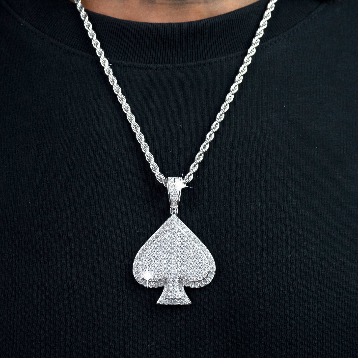 Colgante Poker Oro Blanco