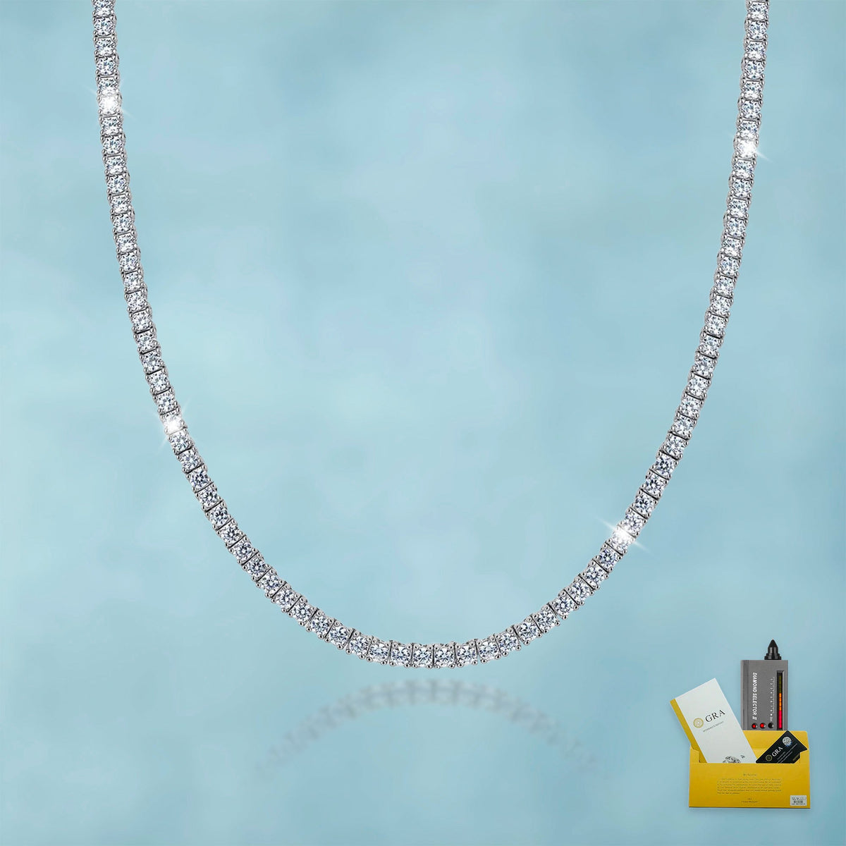 Cadena Tenis VVS Moissanite + Plata 925