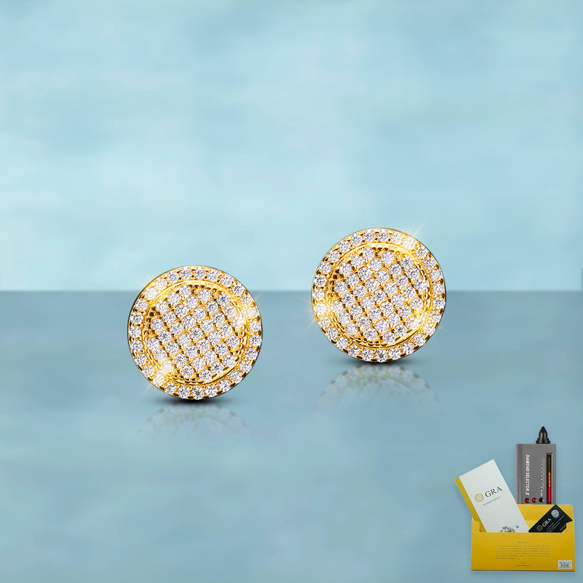 Pendientes Superstar VVS Moissanite Oro 18K
