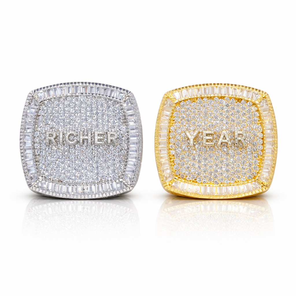Anillo Personalizado Baguettes Oro