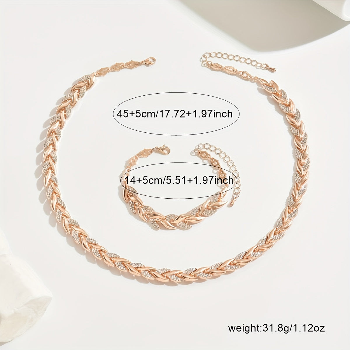 Conjunto de cristal en cola de pez
