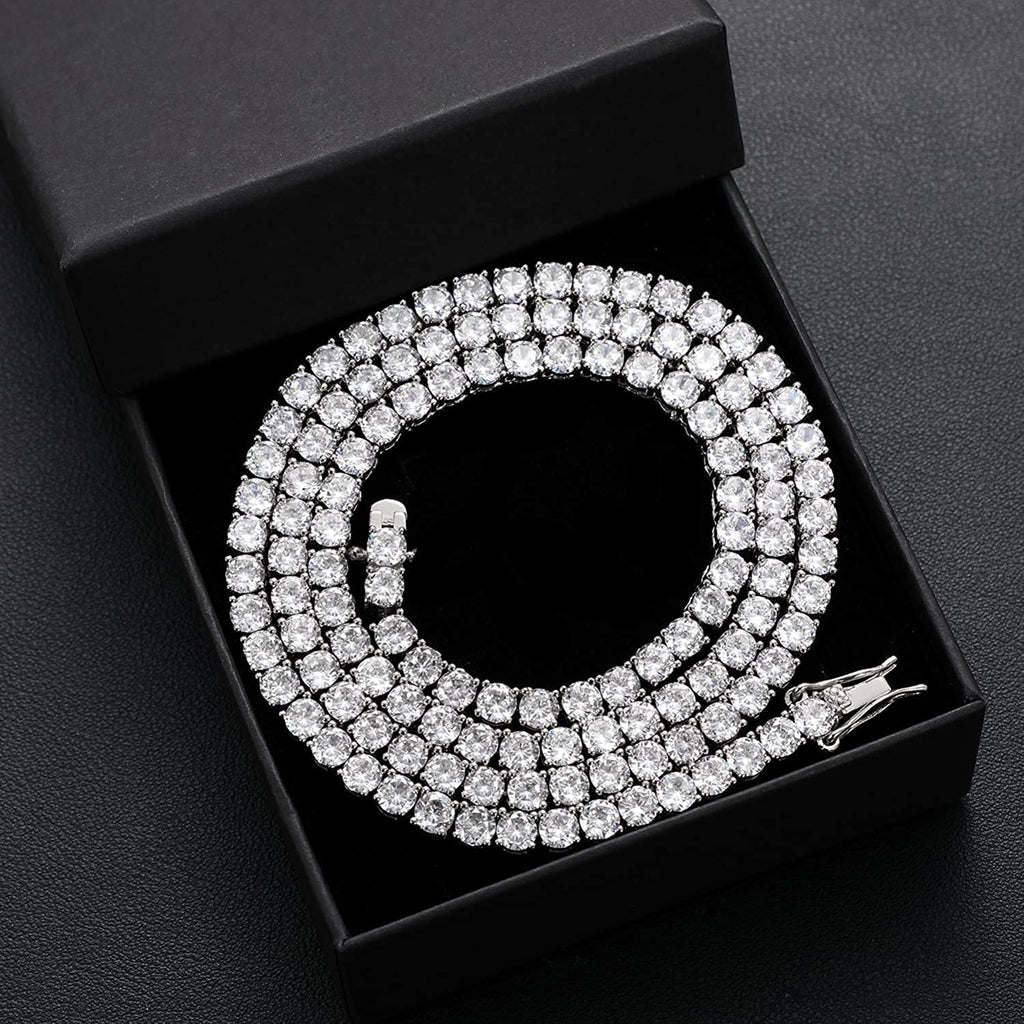Cadena Tenis VVS Moissanite + Plata 925
