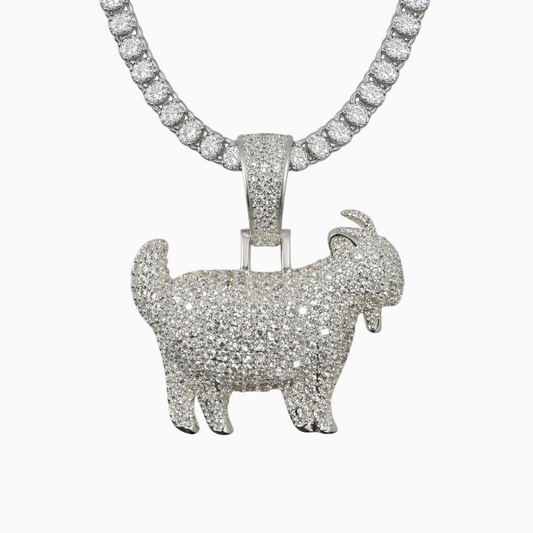 Colgante Goat Oro Blanco