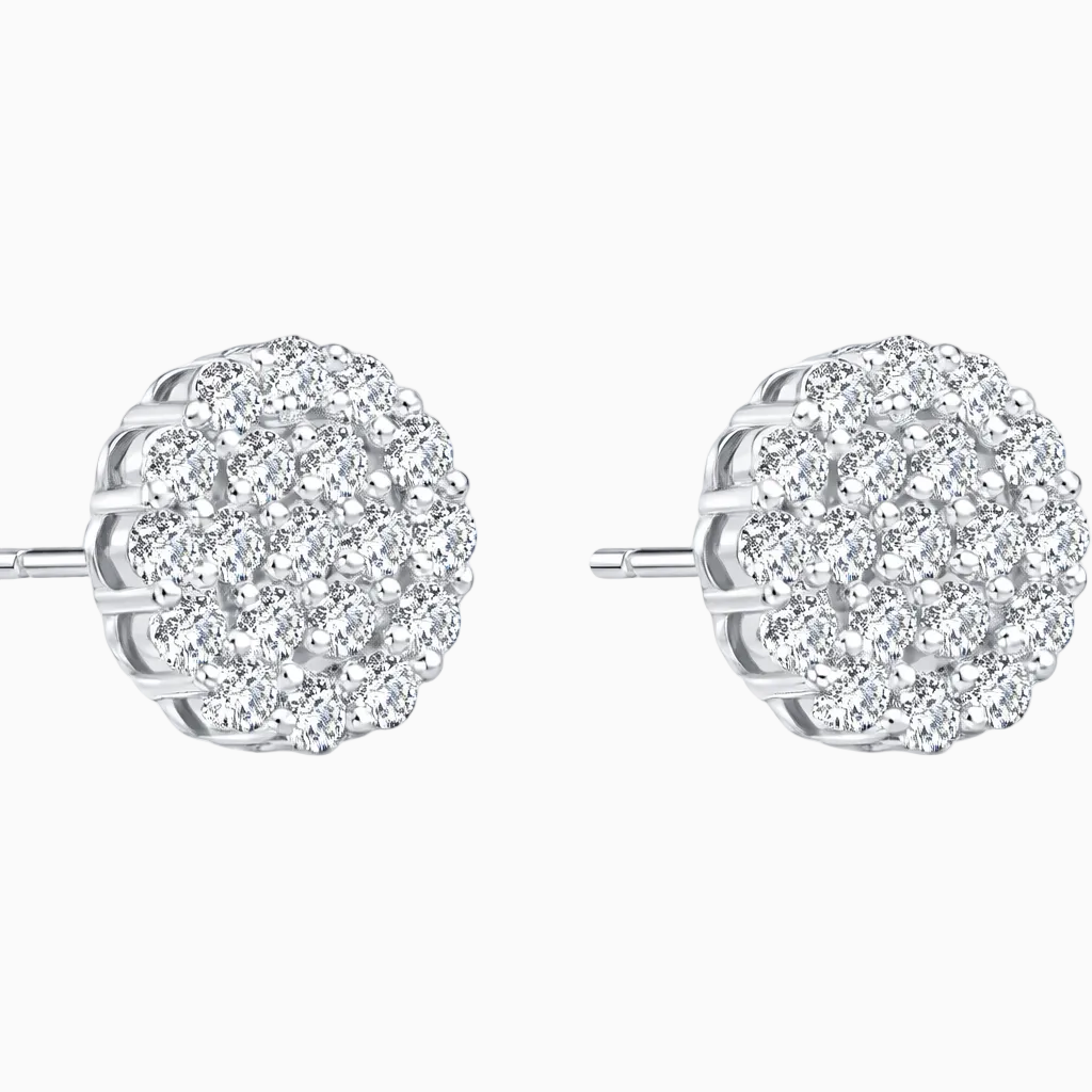 French light luxury earrings oro blanco