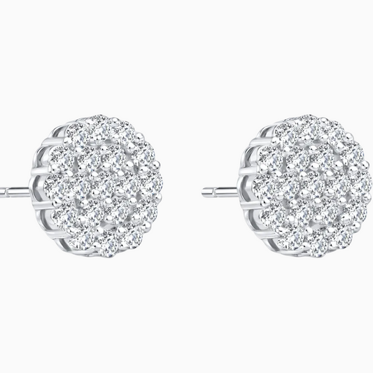 French light luxury earrings oro blanco