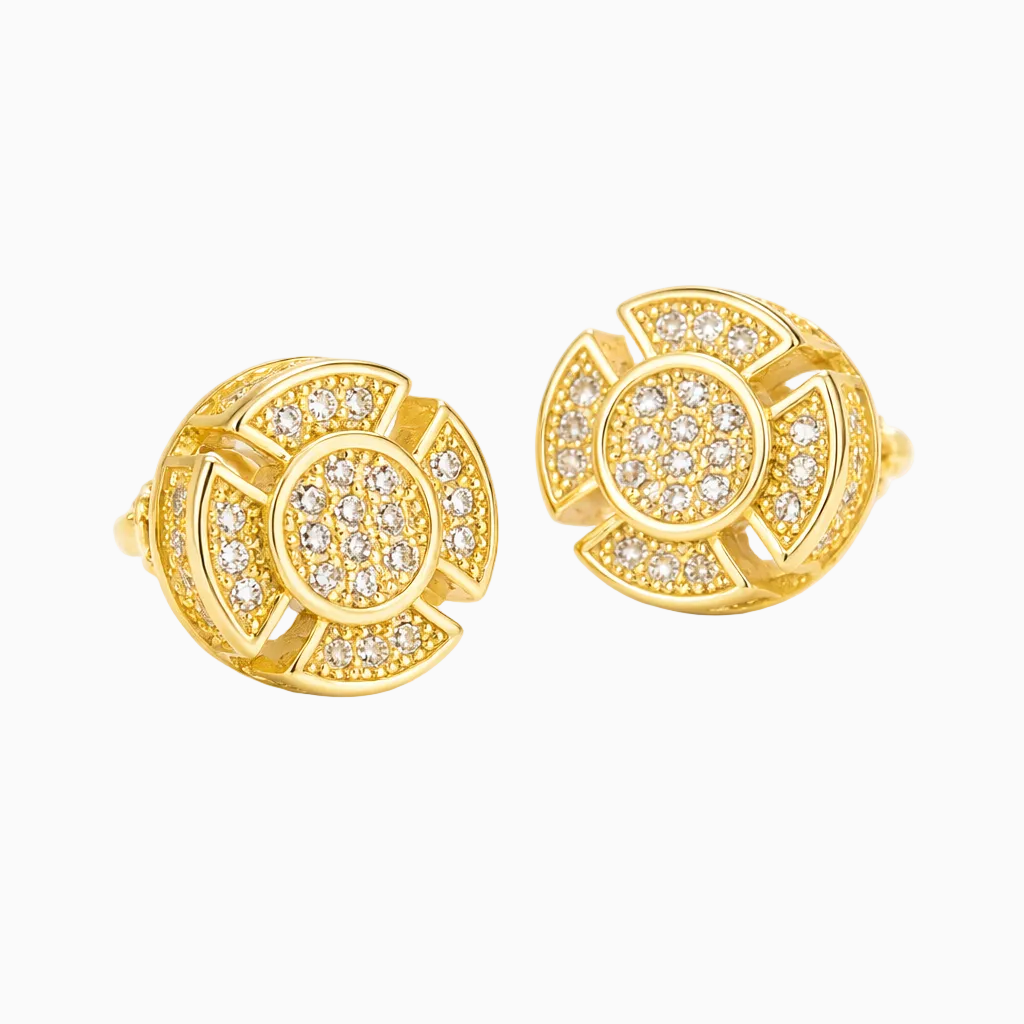 Pendientes Chrome Oro 18K