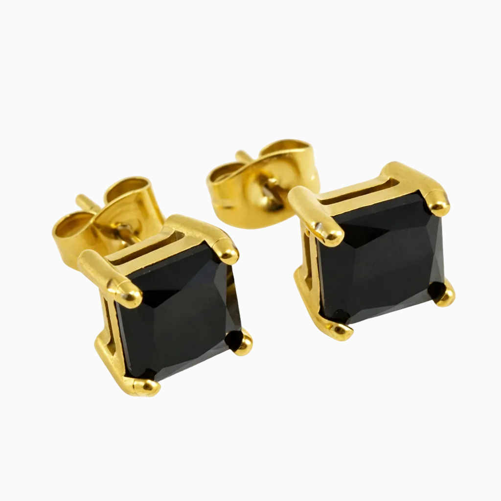 Pendientes Obsidian Oro 18K