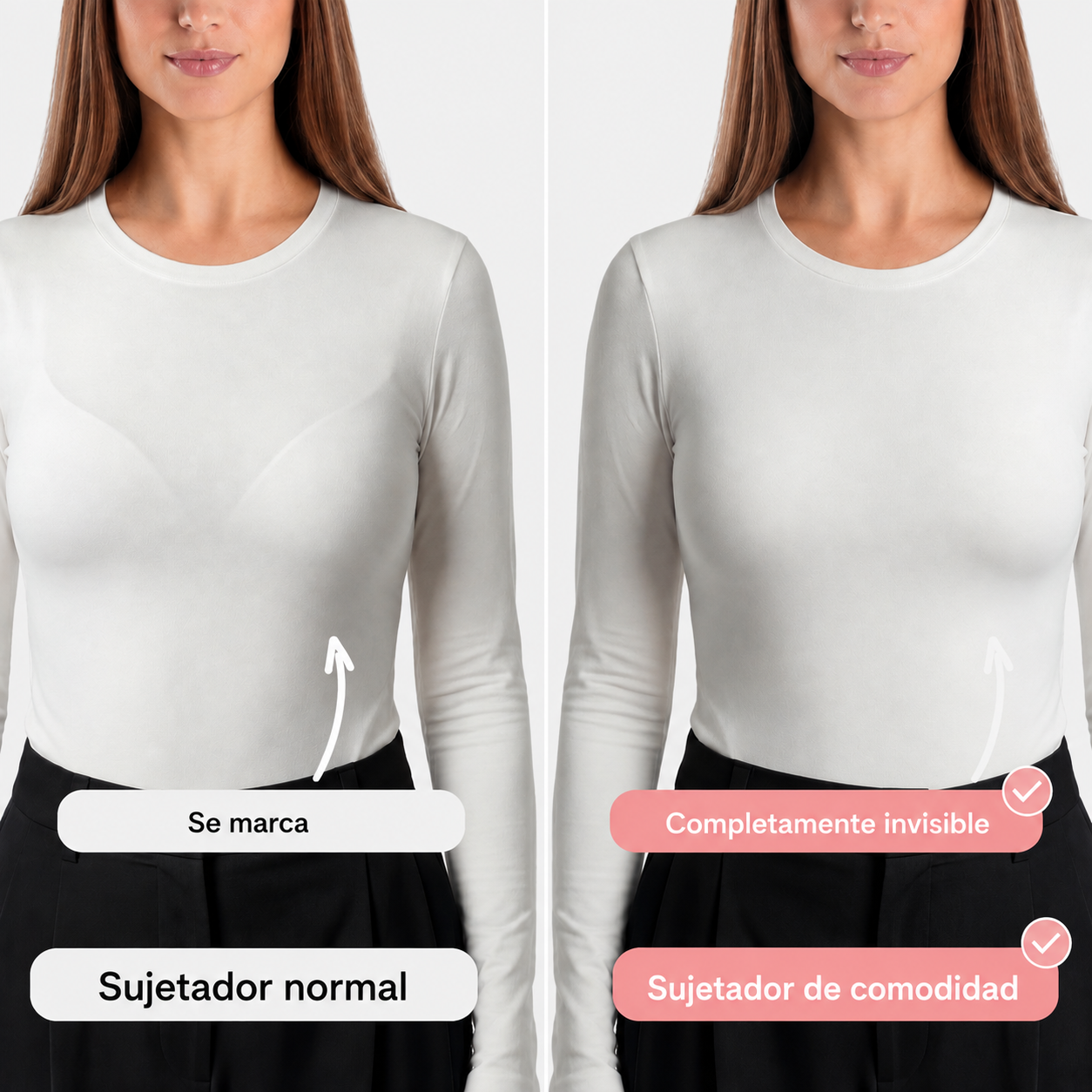 Sujetador Cómodo  Sin Costuras y Sin Aros