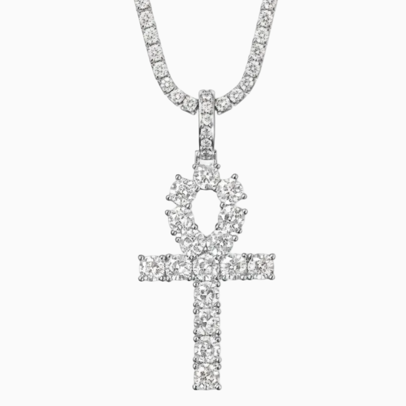 Colgante Ankh Oro Blanco