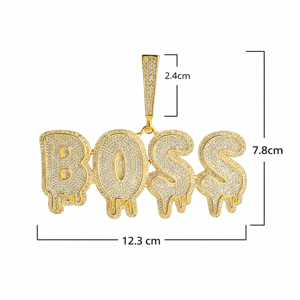 Colgante Personalizado Drippy Oro