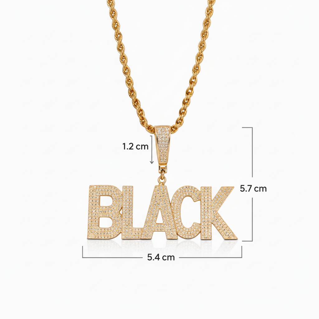 Colgante Personalizado Básico Oro