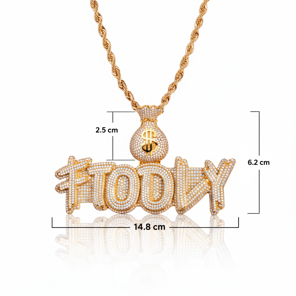 Colgante Personalizado Savage Money Oro