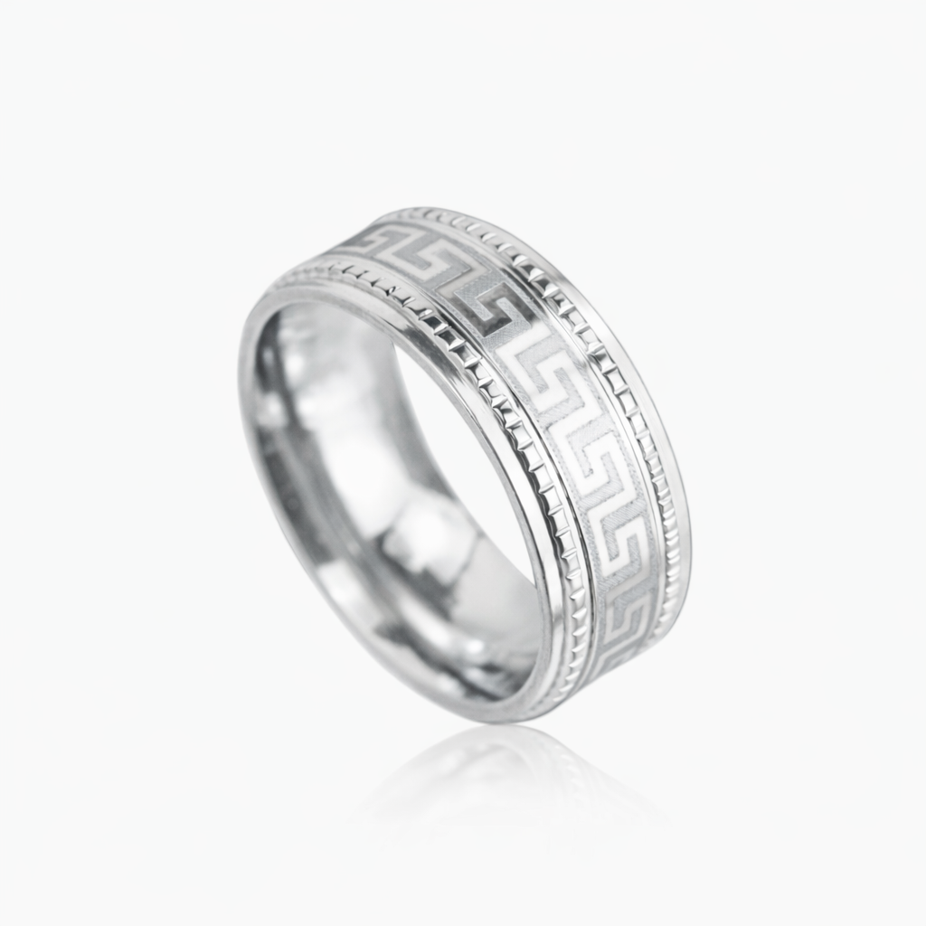 Anillo Greek Oro Blanco