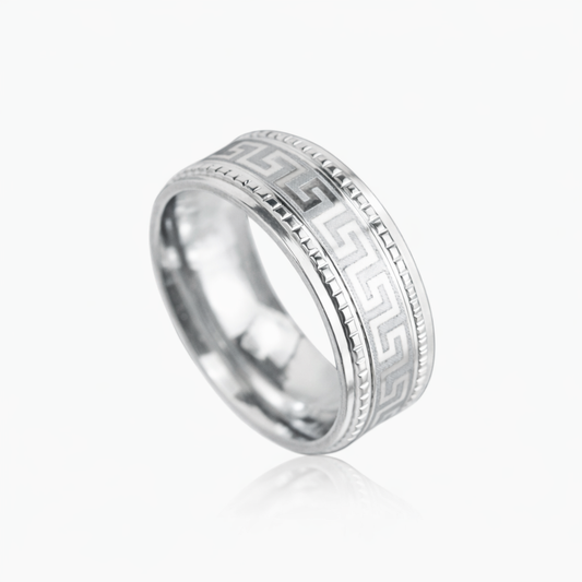 Anillo Greek Oro Blanco