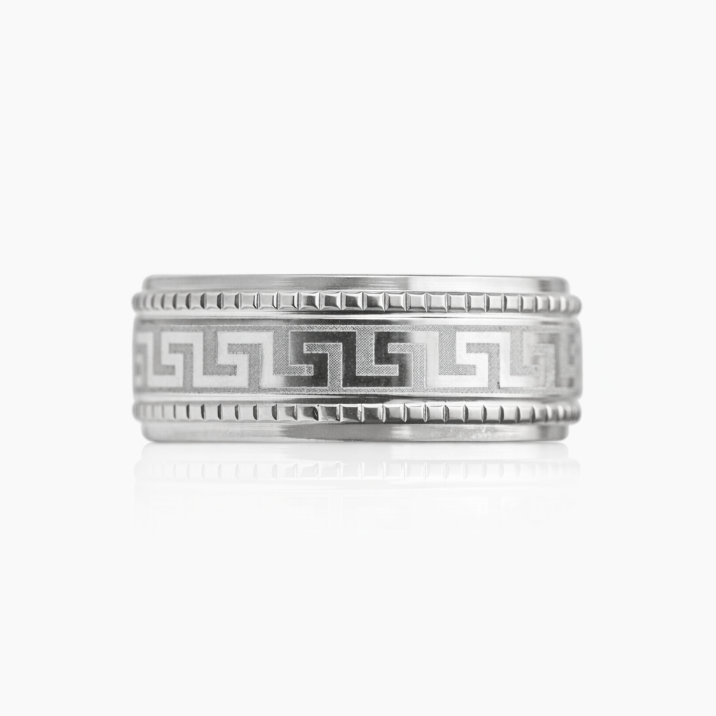 Anillo Greek Oro Blanco