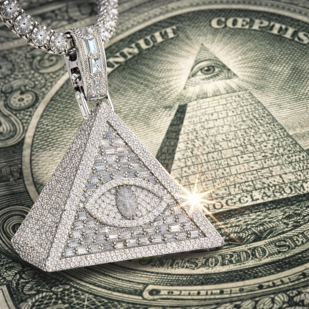 Colgante Illuminati Oro Blanco