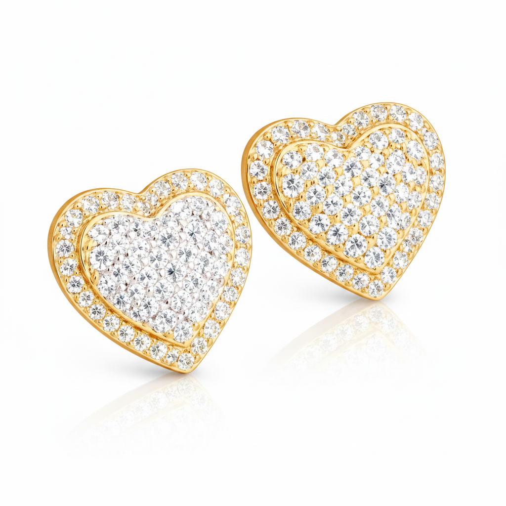 Pendientes Corazon Oro