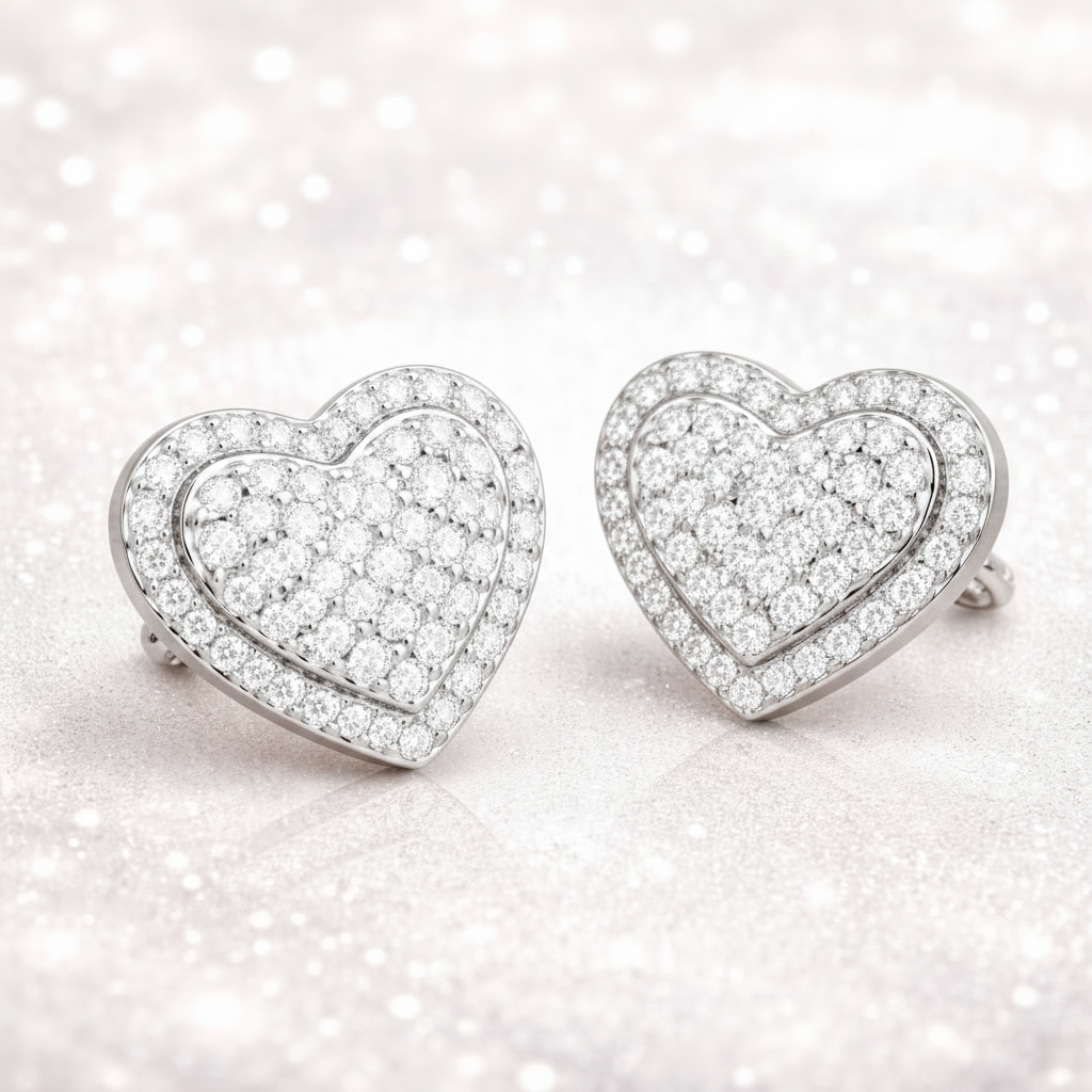 Pendientes Corazon Plata 925
