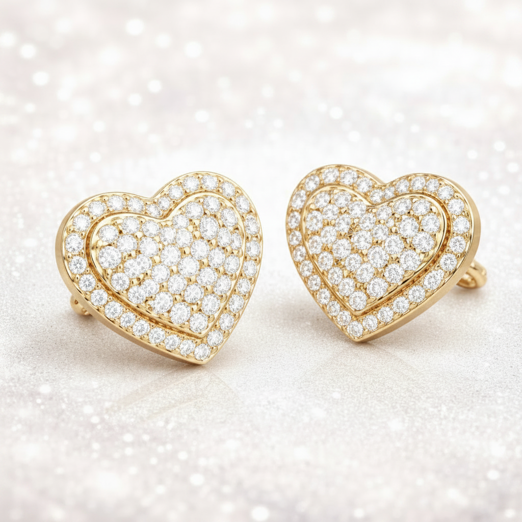 Pendientes Corazon Oro