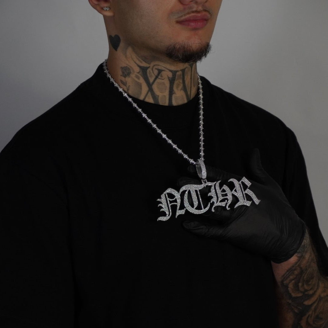 Colgante Personalizado Gótico Oro