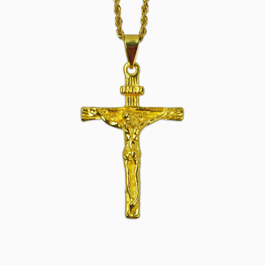 Colgante Jesús en Cruz Oro 18K