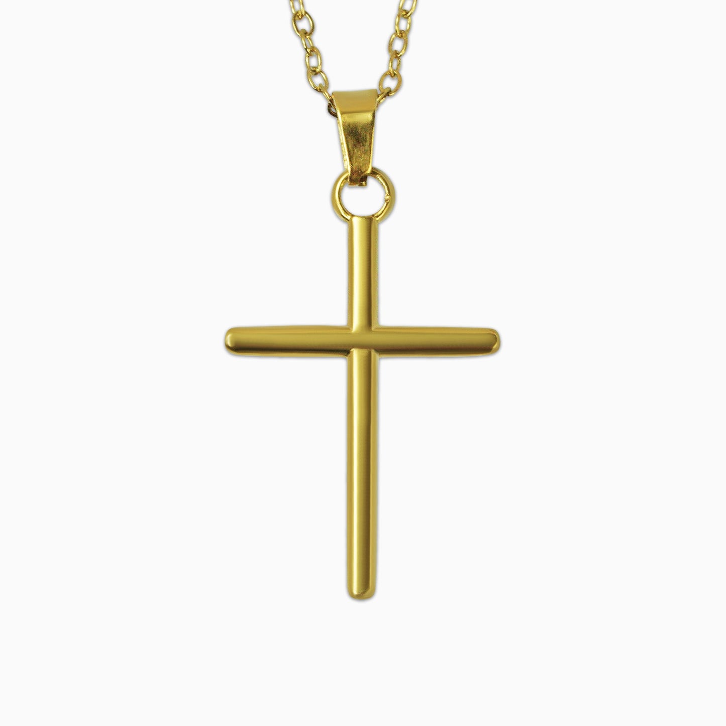 Colgante Cruz Redonda Oro 18K