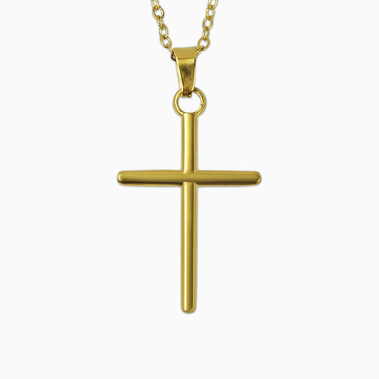 Colgante Cruz Redonda Oro 18K