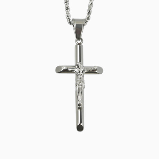 Colgante Crucificado Oro Blanco