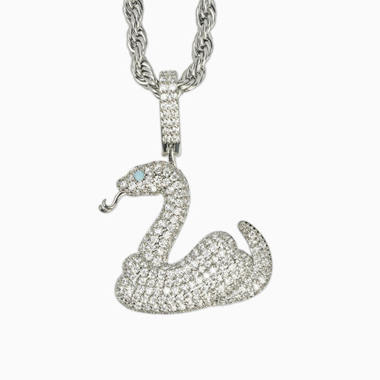 Colgante Serpiente Oro Blanco
