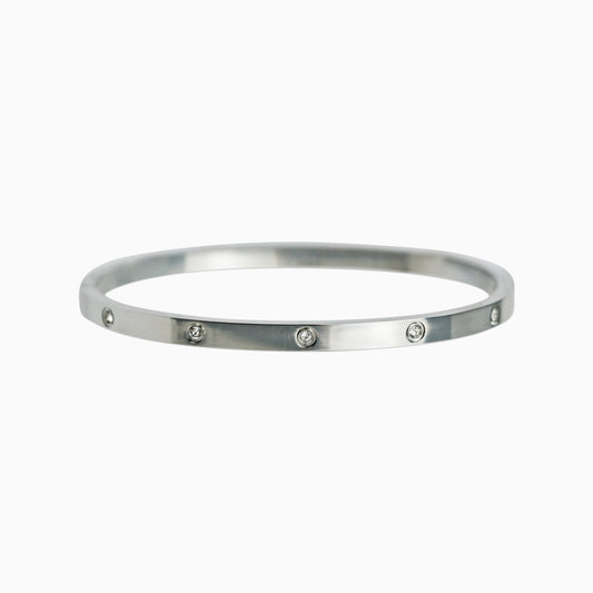 Brazalete Love Oro Blanco Mujer