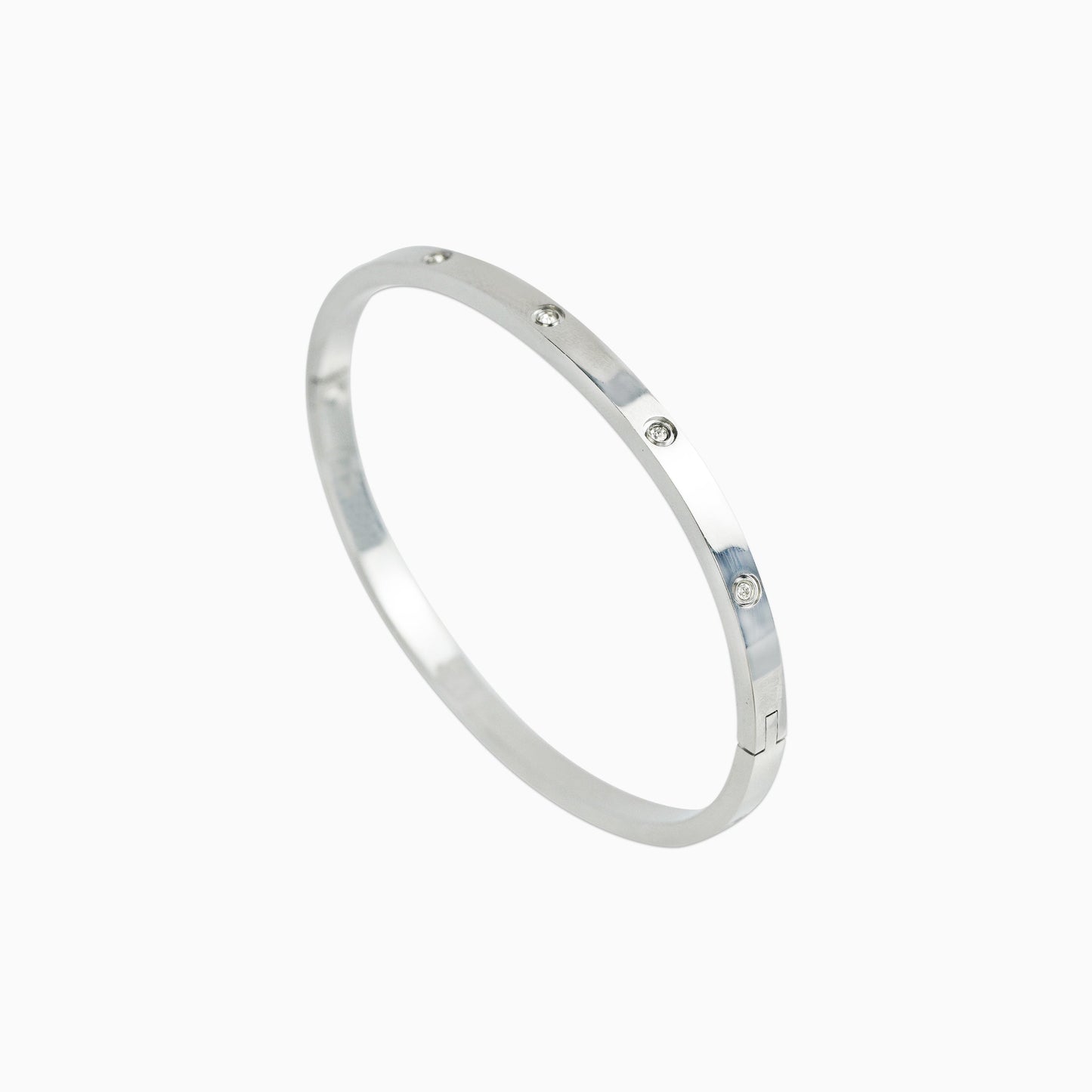 Brazalete Love Oro Blanco Mujer