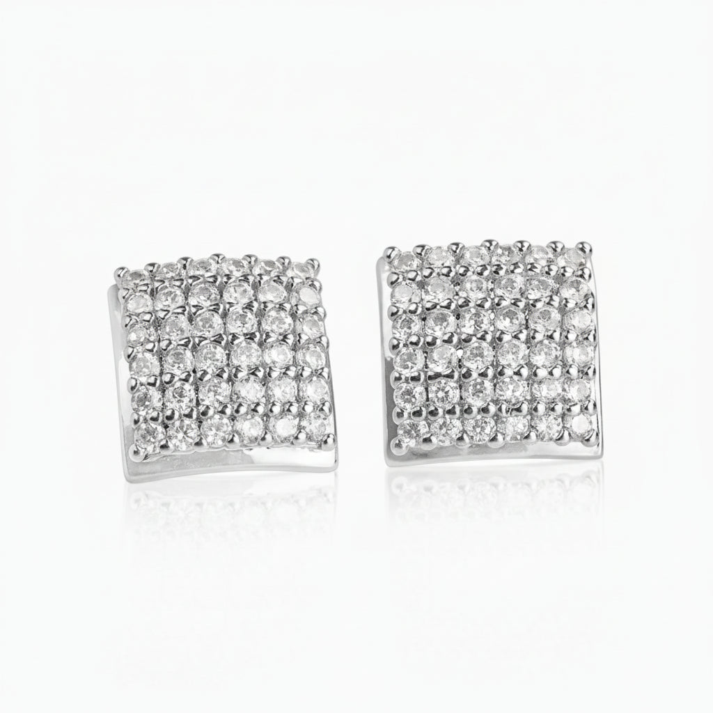 Pendientes Cuadrados Plata 925