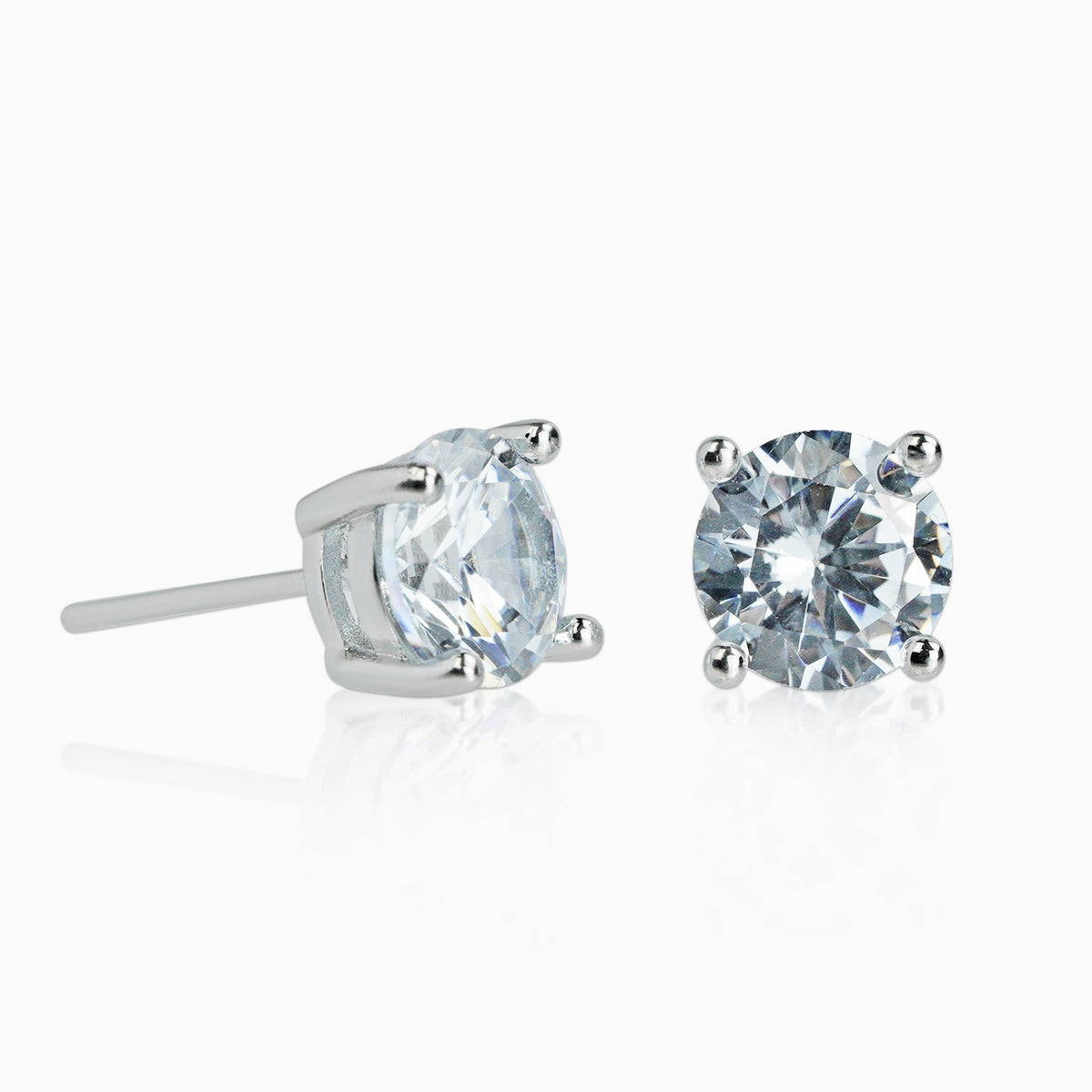 Pendientes Classic VVS Moissanite + Plata 925