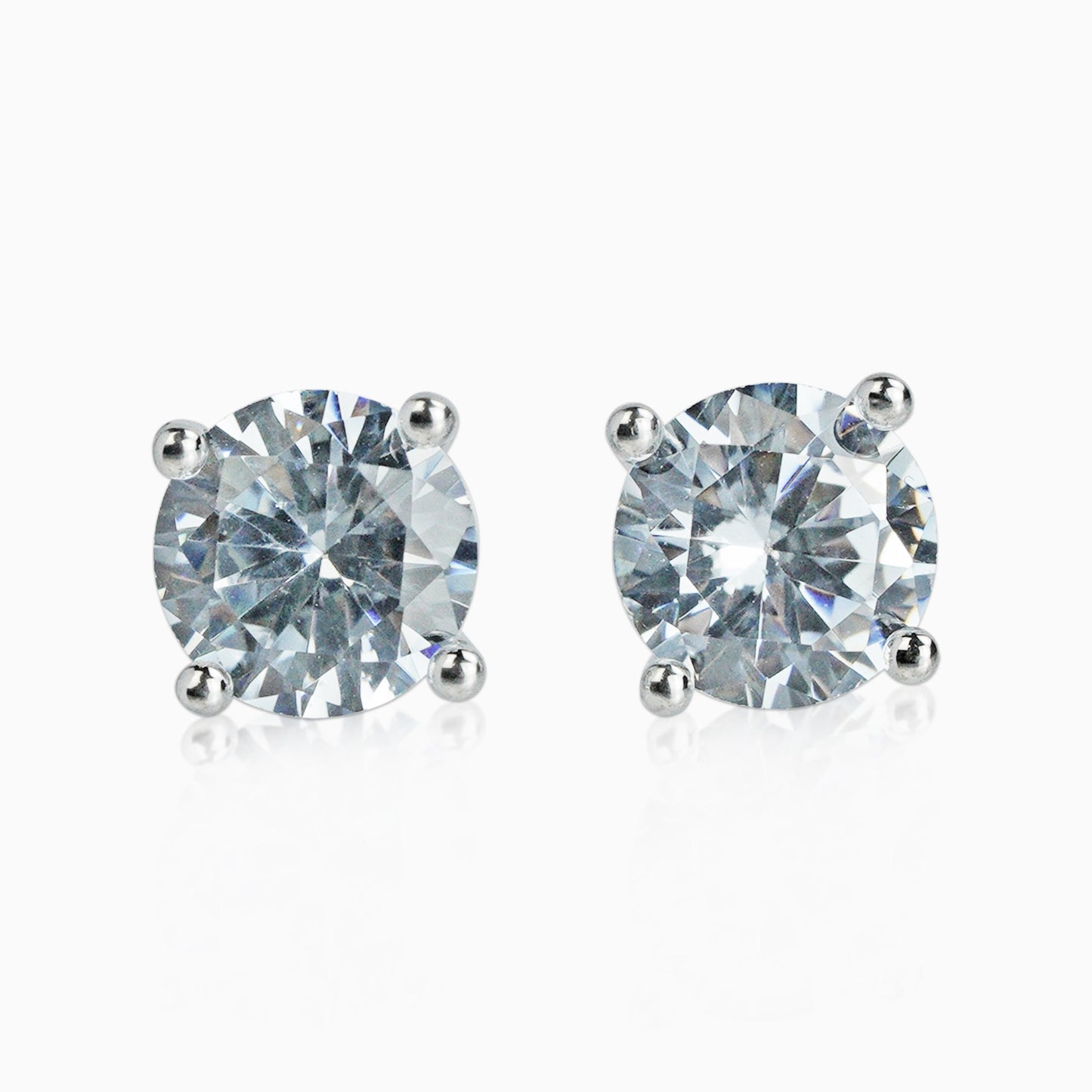 Pendientes Classic VVS Moissanite + Plata 925