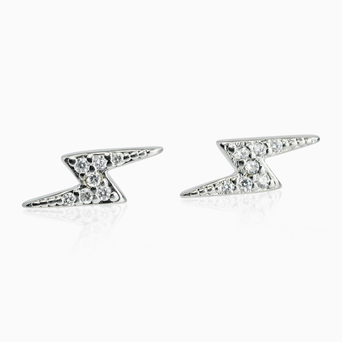 Pendientes Rayo Plata 925