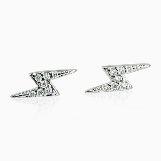 Pendientes Rayo Plata 925