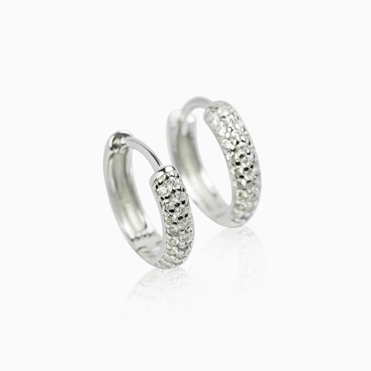 Pendientes Aros Ice Plata 925