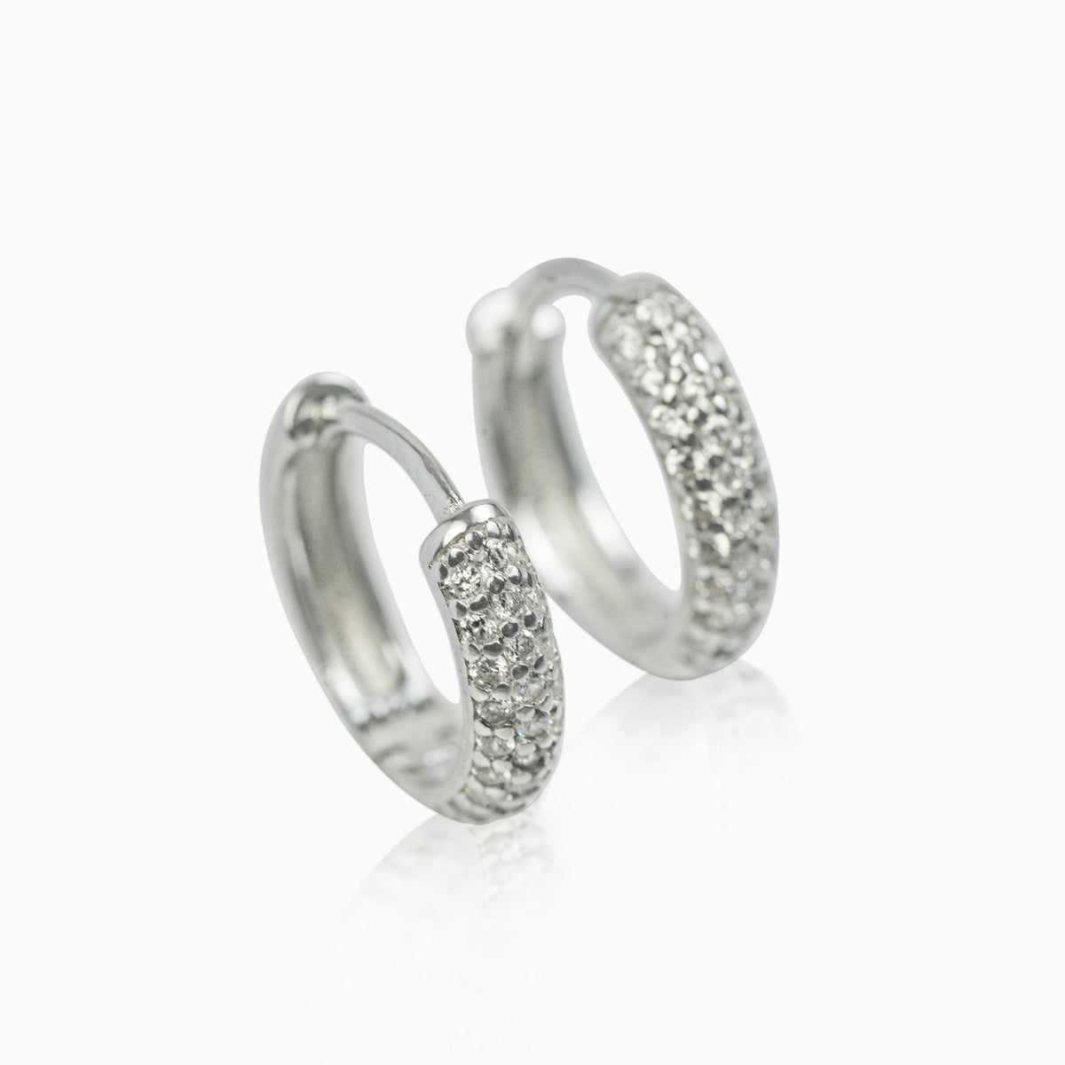 Pendientes Aros Ice Plata 925